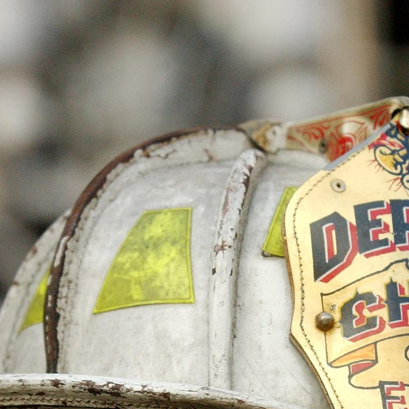 firefighter portrait helmet
